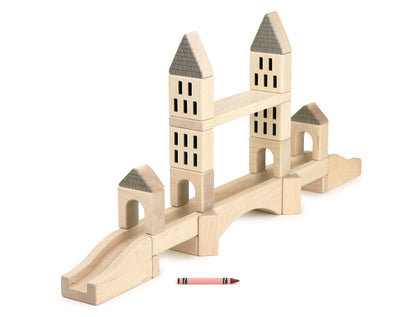 LIMITED! Tower Bridge Building & Ball Run Block Set