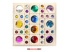 34 pc. Bright Gem Block Collection with Tray