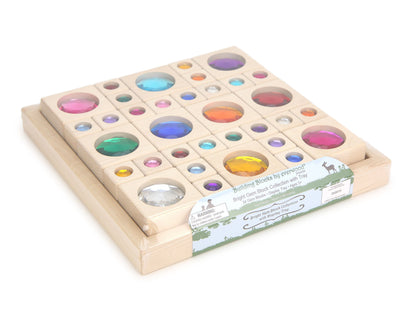 34 pc. Bright Gem Block Collection with Tray