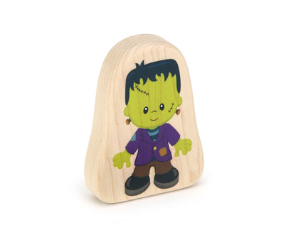 LIMITED! Trick-or-Treat Frankenstein - 3.25" Double-sided 1:24 Scale Maple Figure