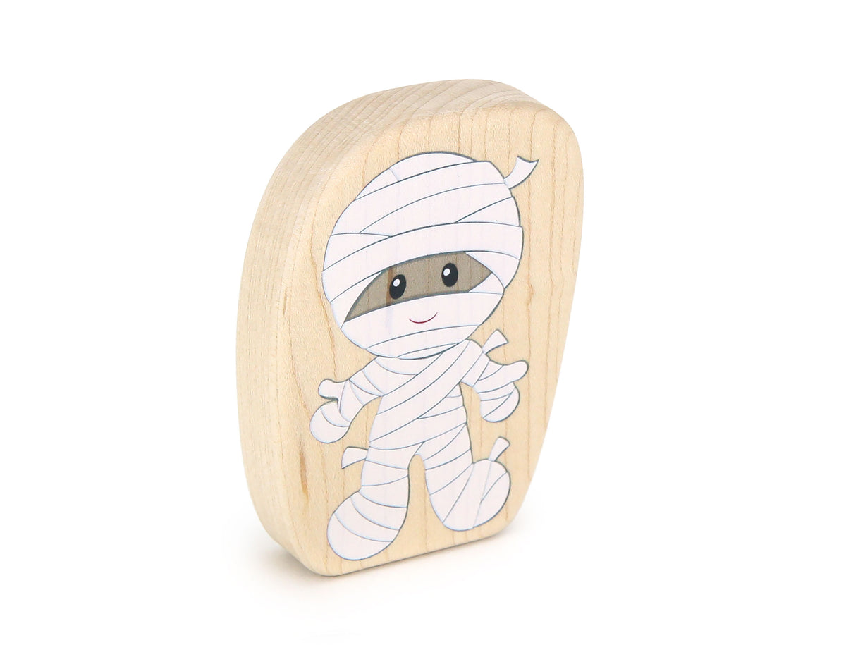 LIMITED! Trick-or-Treat Mummy - 3.25" Double-sided 1:24 Scale Maple Figure