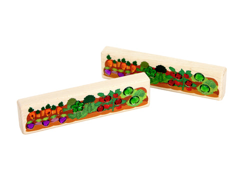 LIMITED! Vegetable Garden 2 pc. Gem Block Set