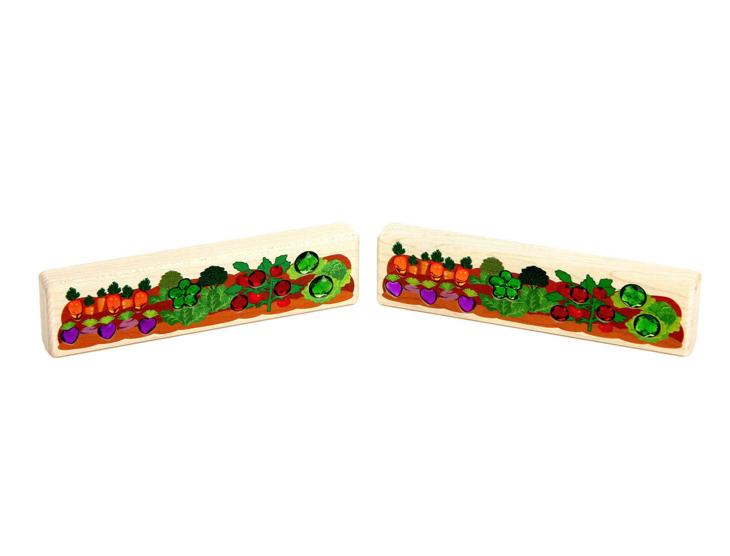 LIMITED! Vegetable Garden 2 pc. Gem Block Set
