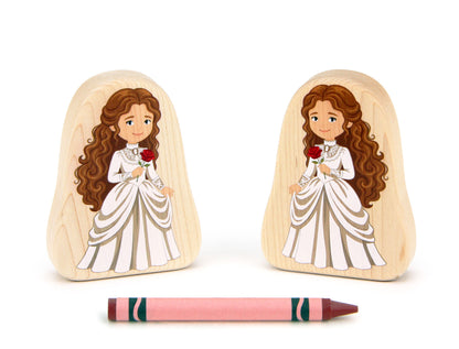 Victorian Belle - 3.25" Double-sided 1:24 Scale Maple Figure