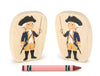 George Washington - 3.25" Double-sided 1:24 Scale Maple Figure