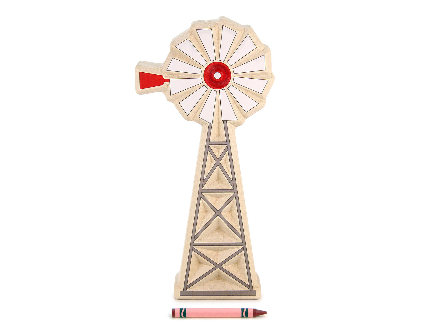 LIMITED! Windmill Carved Maple Building Block