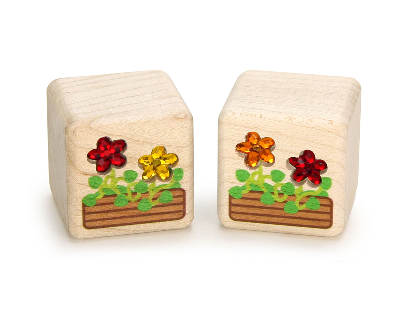 LIMITED! Autumn 1x1 Window Box 2 pc. Gem Blocks