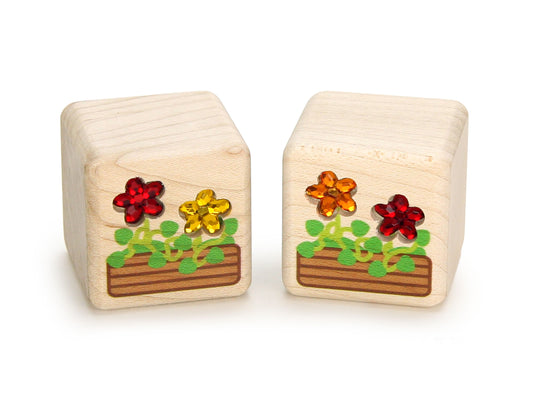 LIMITED! Autumn 1x1 Window Box 2 pc. Gem Blocks
