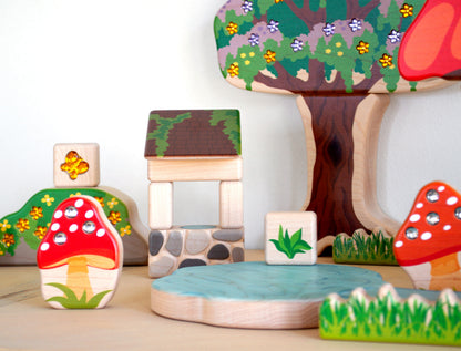 Toadstools Shaped Gem Blocks