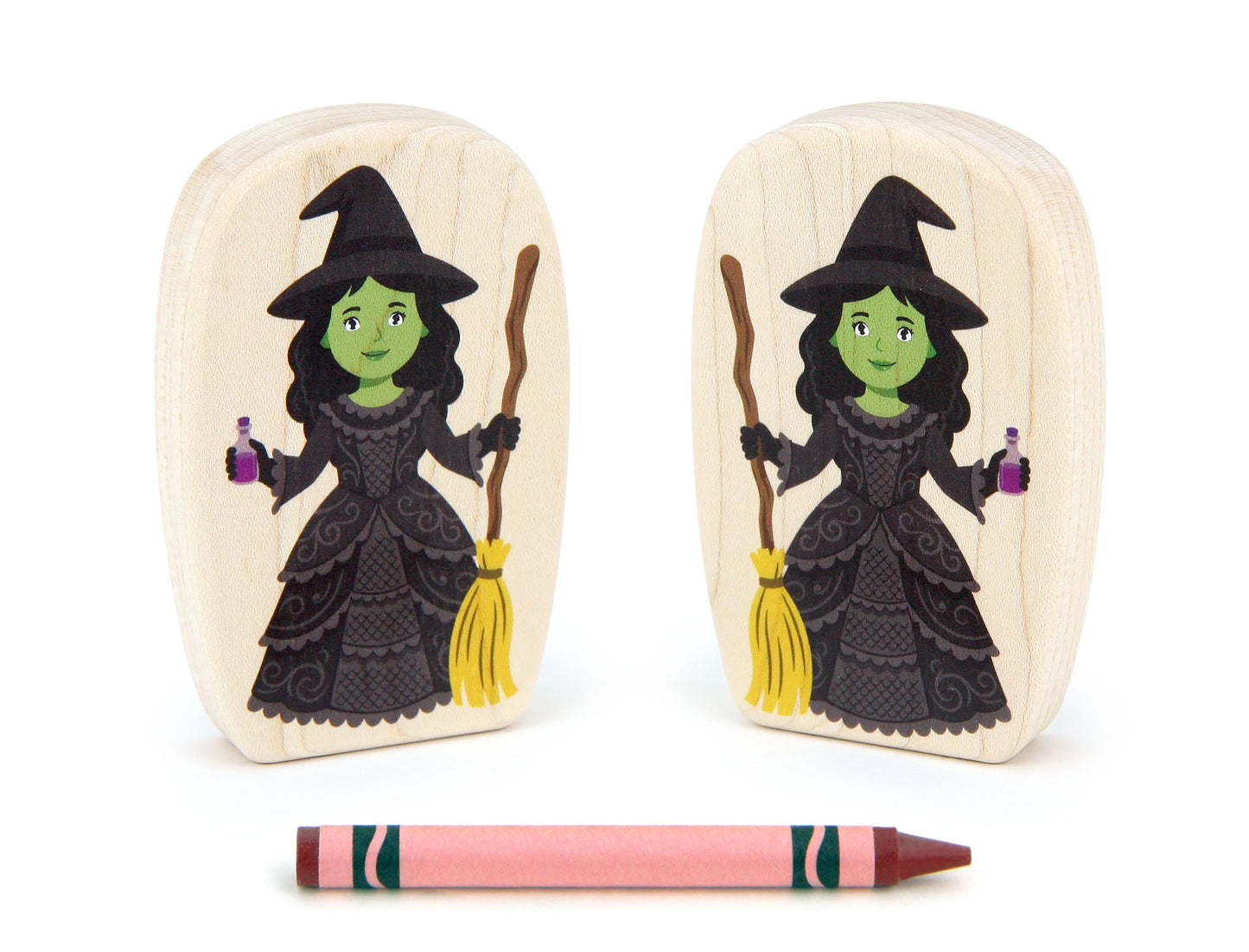 Witch - 3.75" Double-sided 1:24 Scale Maple Figure