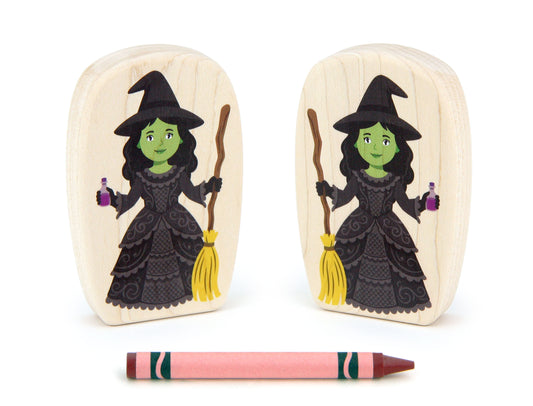 Witch - 3.75" Double-sided 1:24 Scale Maple Figure