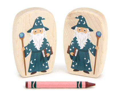 Wizard - 3.75" Double-sided 1:24 Scale Maple Figure