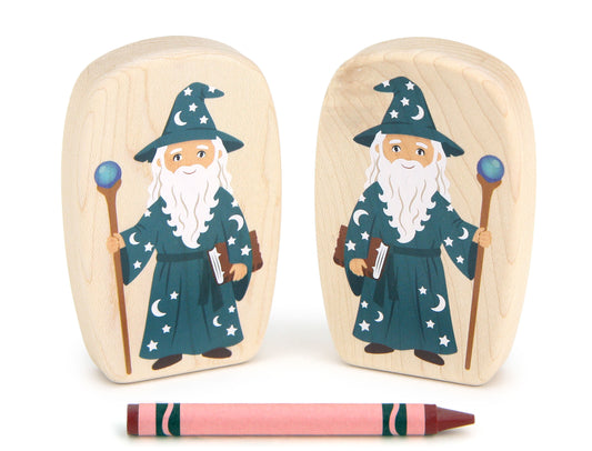 Wizard - 3.75" Double-sided 1:24 Scale Maple Figure