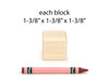 Personalized Baby Birth Announcement Blocks