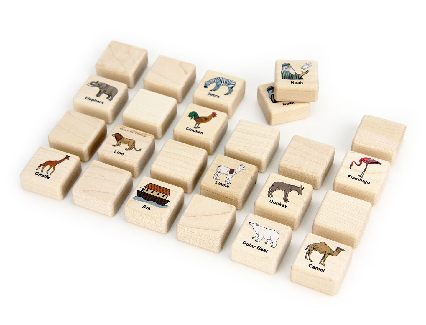 Noah's Ark Wooden Matching Game - 24 pc Set