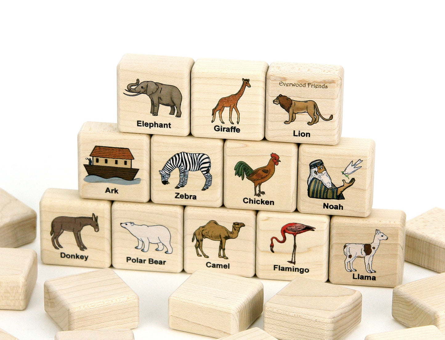 Noah's Ark Wooden Matching Game - 24 pc Set