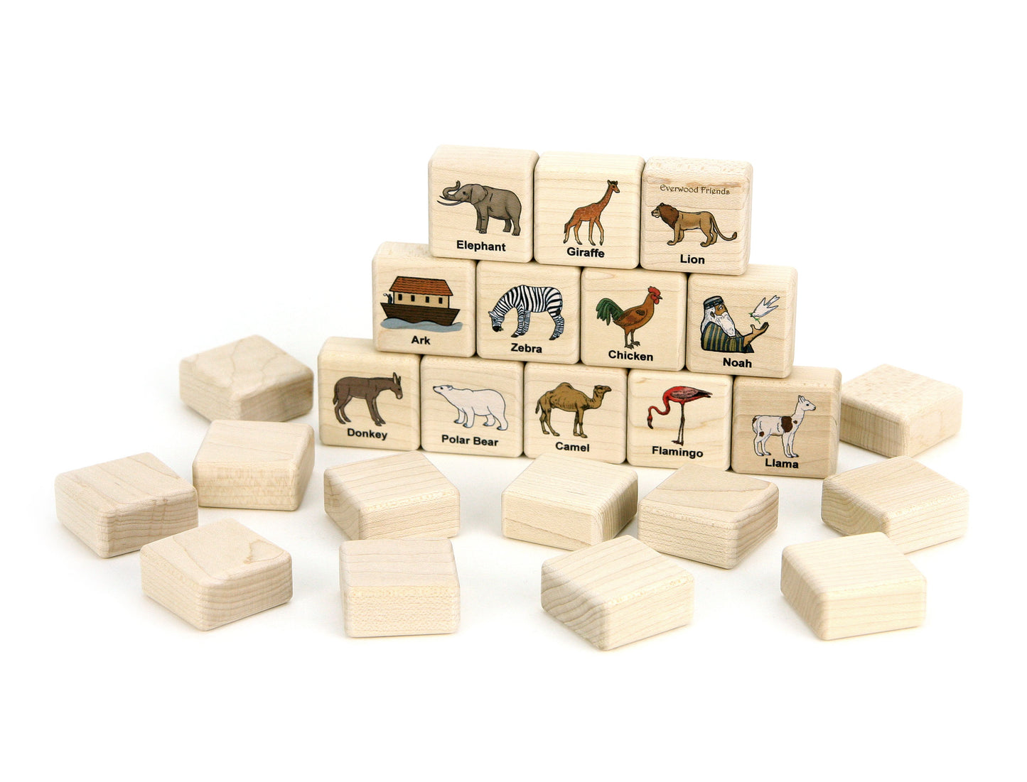 Noah's Ark Wooden Matching Game - 24 pc Set