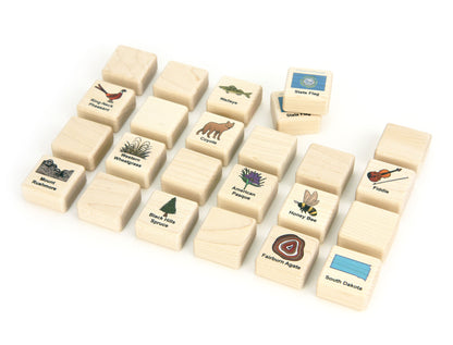 South Dakota Wooden Matching Game - 24 pc Set