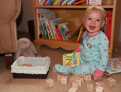 28 pc. Bold Uppercase Engraved Alphabet Blocks