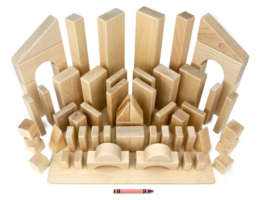 61 pc. Core Set Maple Building Blocks