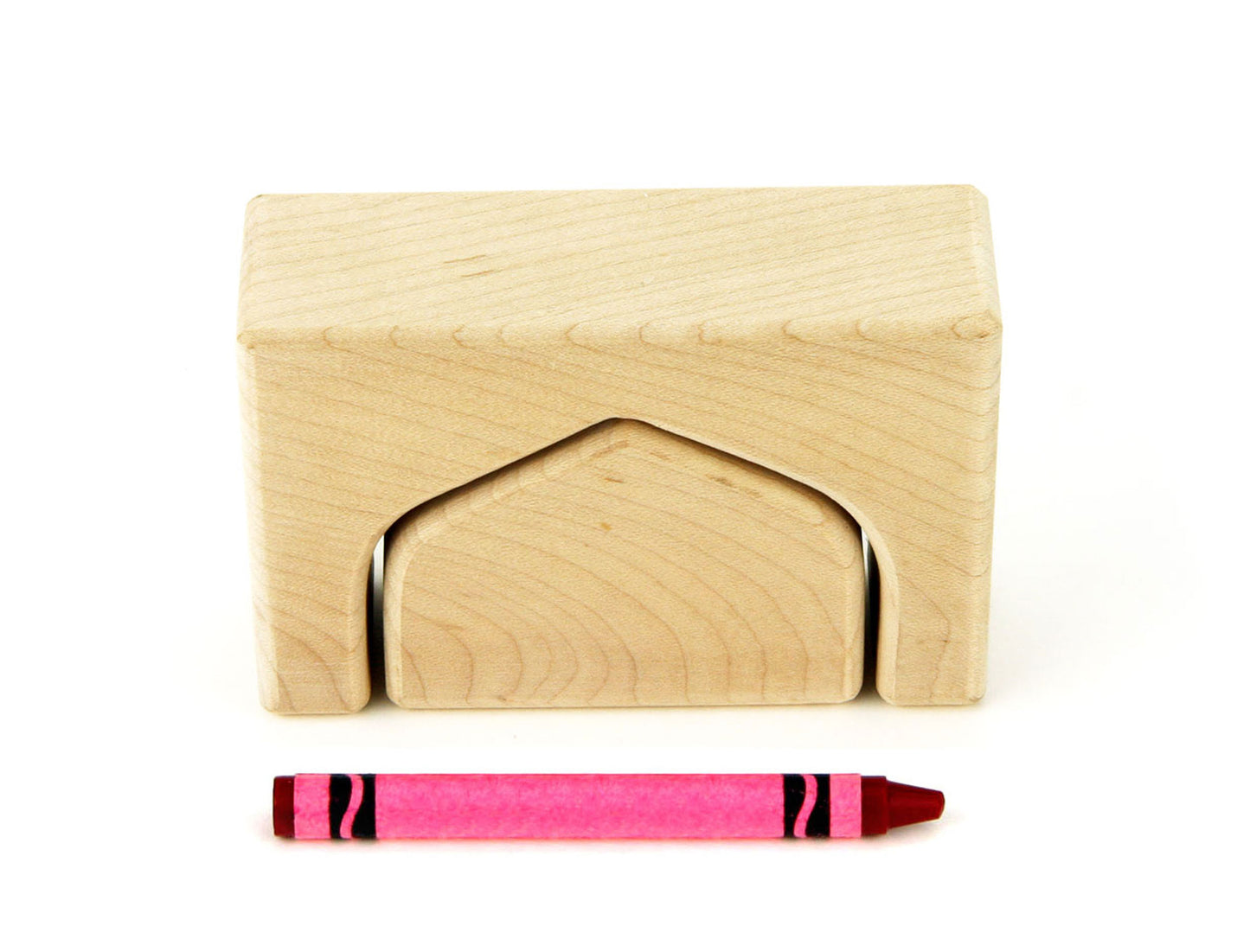 32 pc. Pointed Arch Collection Maple Building Blocks with Tray