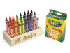 Personalized Maple Crayon Holder Gift Set