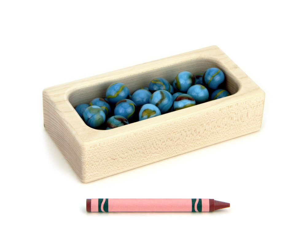 10 pc. 5/8" Marbles + Bag - Blue Swirl