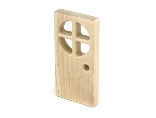 4x2 Round-Paned-Window Door Unit Building Block