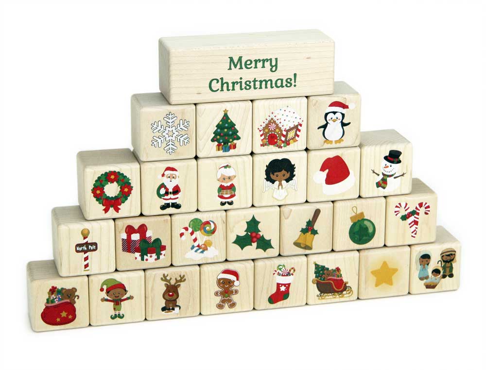 26 pc. Advent Calendar Christmas Countdown Blocks
