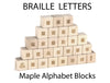 28 pc. Braille Engraved Alphabet Blocks
