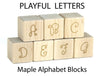 28 pc. Playful Letter Engraved Alphabet Blocks