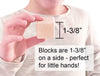 28 pc. British Sign Language-Braille Alphabet Blocks