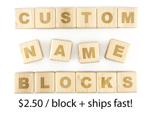 Personalized Name Blocks