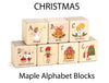 27 pc. Christmas Letters Color Alphabet Blocks