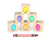 LIMITED! Pastel Egg Gems 6 pc. Maple Block Set