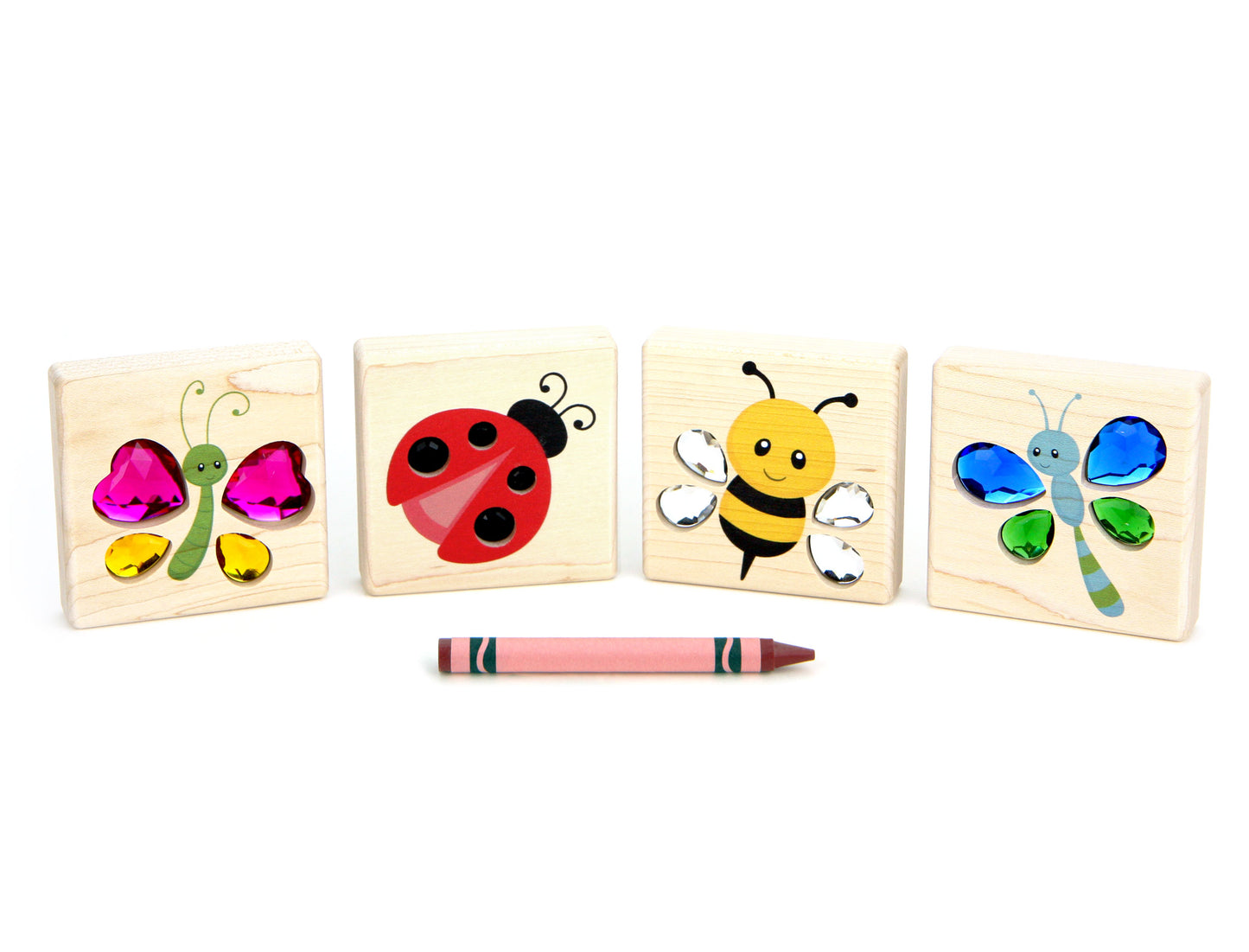 LIMITED! Flying Bug Friends 4 pc. Gem Block Set
