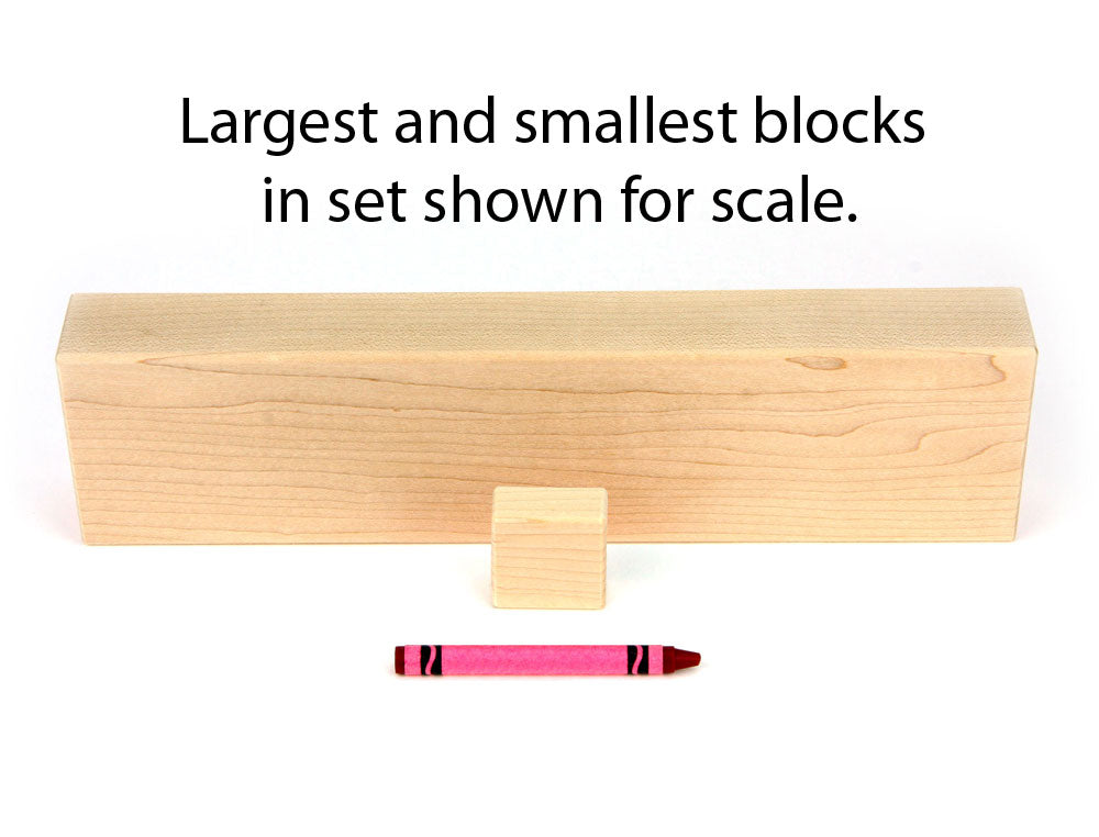 60 pc. Core Set Maple Building Blocks