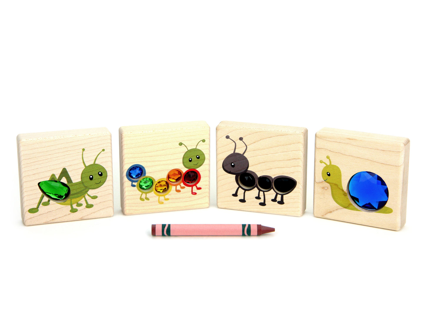 LIMITED! Little Bug Friends 4 pc. Gem Block Set