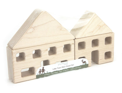 4 pc. Little Town Blocks Main Street Set