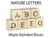 27 pc. Nature Letters Color Alphabet Blocks
