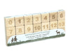 21 pc. Engraved Maple Number Tiles 0-20