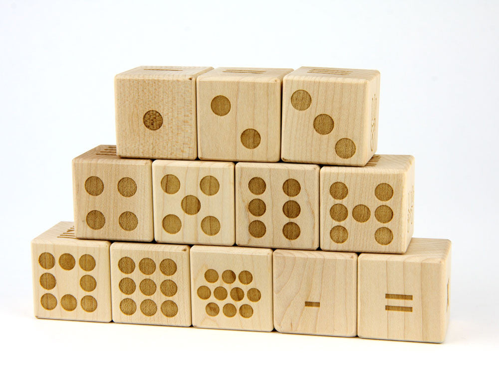 12 pc. Number Style Blocks