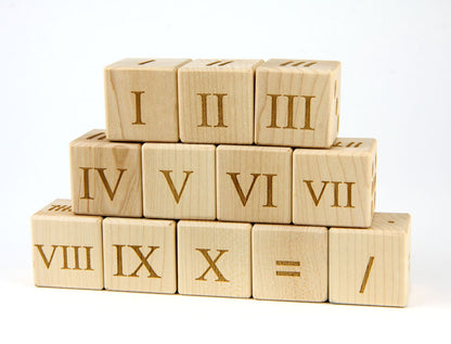 12 pc. Number Style Blocks