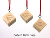 Personalized Baby Birth Christmas Ornament