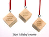Personalized Baby Birth Christmas Ornament