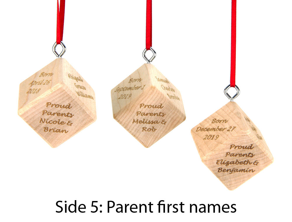 Personalized Baby Birth Christmas Ornament