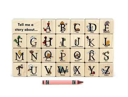 27 pc. Picture Letters Color Alphabet Blocks