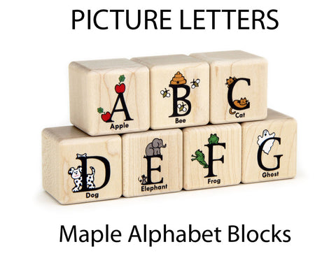 27 pc. Picture Letters Color Alphabet Blocks