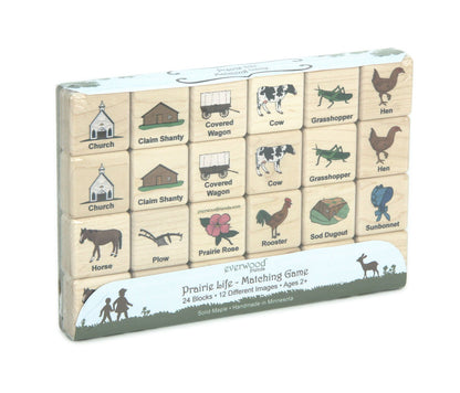 Life on the Prairie Wooden Matching Game - 24 pc Set