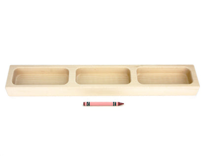 Solid Maple Sensory Table 3-Bin Organizer